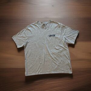 Levi's Relaxed Fit Graphic Tee - Heather Grey & Navy Men’s Large T-Shirt